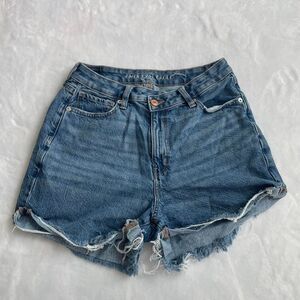 american eagle high rise mom short